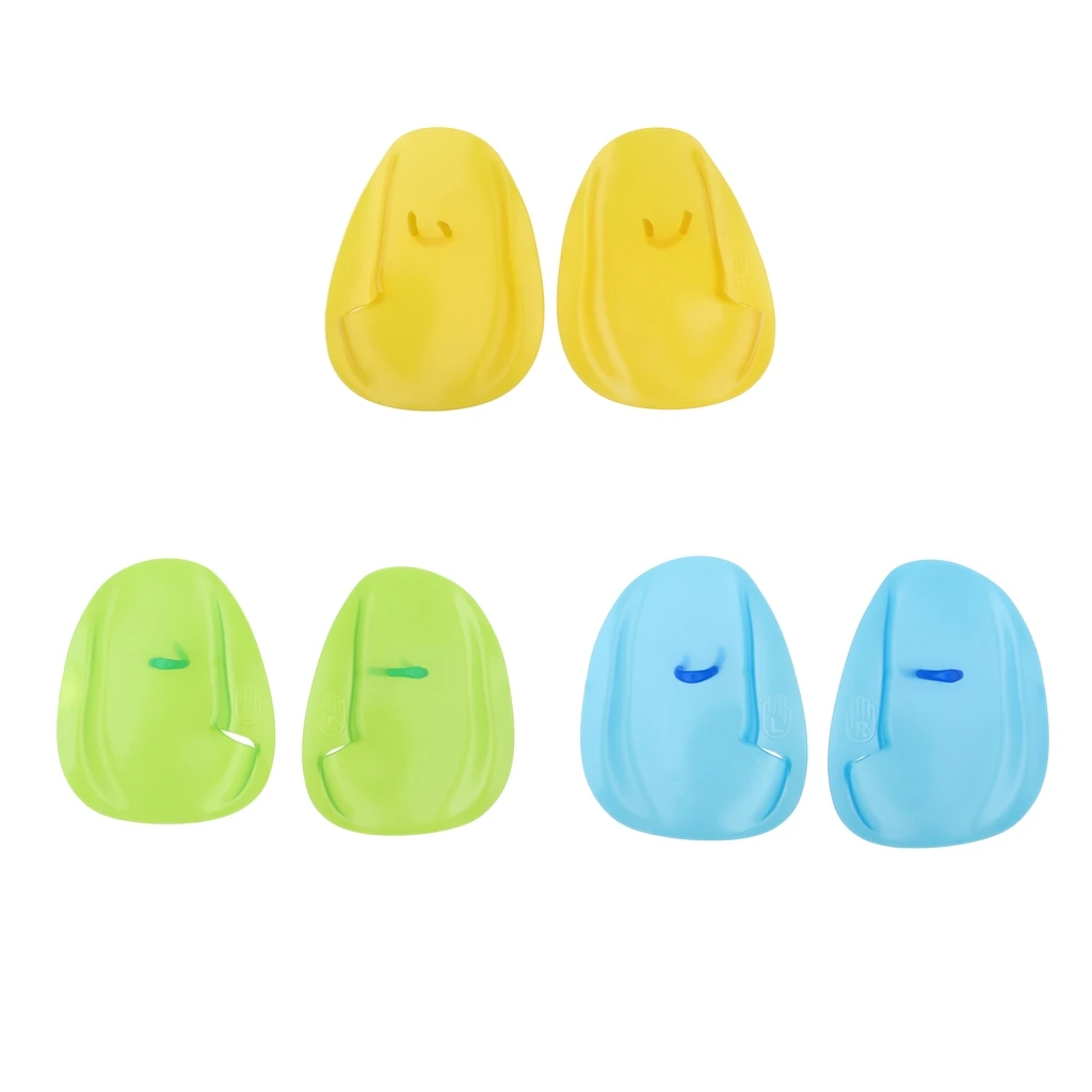 1 Pair Swimming Surfing Diving Aquatic Fitness Water Resistance Training Hand Paddles Flippers Webbed Gloves - S /M