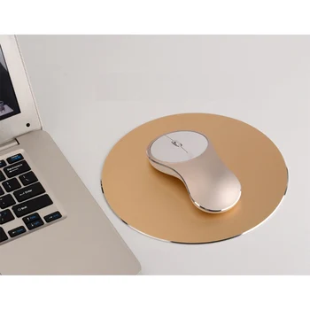 

2.4G 1200 DPI Metal Rechargeable Wireless Mouse with USB Receiver