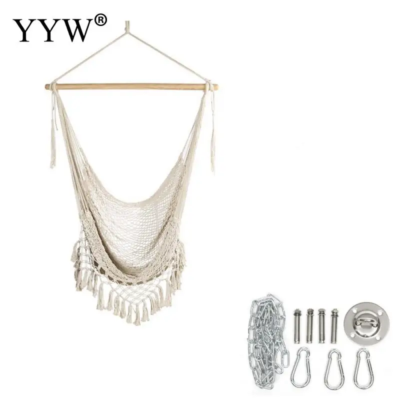 

Nordic Hammock Chair Swing Hanging Seat Chair Outdoor Indoor Garden Swinging Hanging Single Chair Hammock Swing For Adult Kids