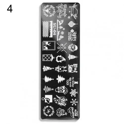 Nail Stamping Plates Human Face Design Multiple Pictures Solid Manicure Art Stainless Steel Printing Plate for Girl 4