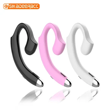 

Wireless Bluetooth Earphone Ear Hook Mini Sports Headset 4.2 Business 5D Noise Cancelling Light Phone Accessories For iPhone 11