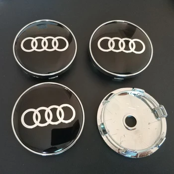 

4pcs 60mm car badge hubcaps car tire wheel cover For Audi b5 b6 b7 b8 A3 A4 A4L A5 A6L C5 C6 RS4 RS5 Q3 Q5 Q7 TT Car accessories