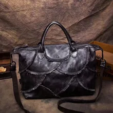 Женская сумка из натуральной кожи, Воловья кожа, винтажная женская сумка через плечо, ручная сумка, цветная сумка через плечо, сумка-мессенджер