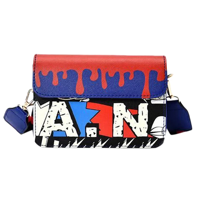 OCARDIAN-Handbags-Luxury-Fashion-Korean-Version-Women-Graffiti-Printed-Small-Square-Bag-Shoulder-Messenger-Bag-2019 (2)