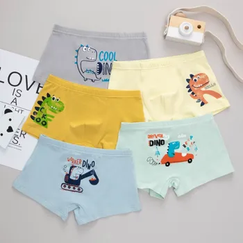 

5pcs Kids Panties Newborn Baby Girl Boy Underwear Children Cute Cartoon Animal Print Cotton Panties Boxer Briefs Shorts Toddler