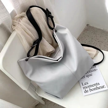 

Fashion Brand Women's Large Handbag Women's Leisure Shoulder Pack PU Large Capacity Shopping Bag Slant Bag Ladies Large Bolsos
