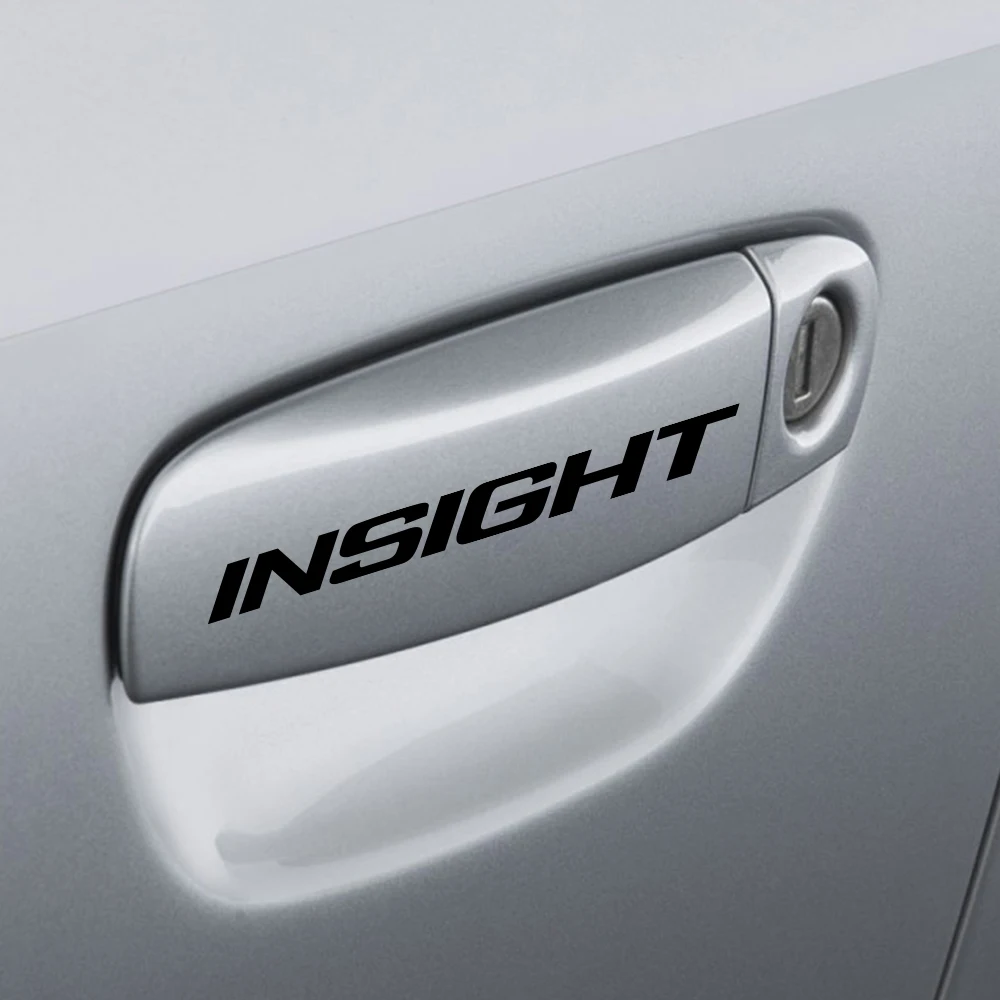 

4PCS Sport Auto Graphical Vinyl Door Handle Stickers Car Styling Decal For Honda Insight Reflective Decor Decals Car Accessories