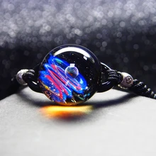 Вселенная планеты стеклянные браслеты из бисера и браслеты галактика модные ювелирные изделия галактика солнечной системы браслет для женщин Рождество