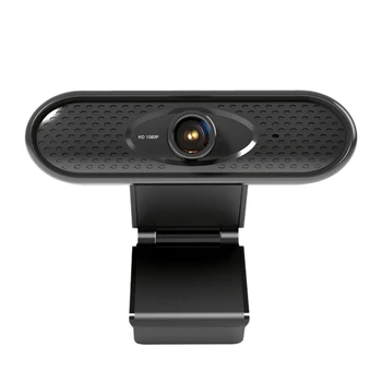 

USB Camera 1080P HD Live Computer Camera Wide Field of View, Driver Free and Microphone Webcam