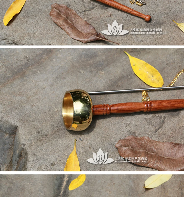 Pure copper musical instrument aid rituals and musical instruments lead out wooden fish good sound Buddhism