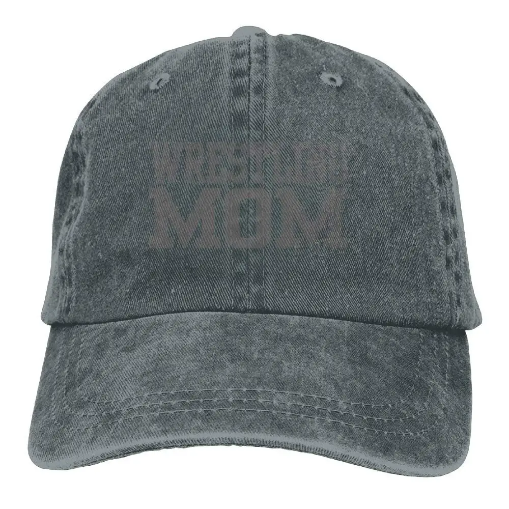 Wrestling MOM джинсовая кепка Регулируемая Мужская винтажная бейсболка
