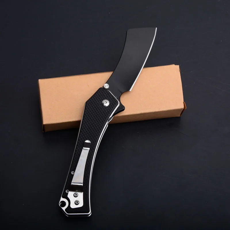 

Razor Tactical Folding Knife Tanto Balde G10 Handle 57HRC Outdoor Camping Hunting Survival Pocket Utility EDC Tools