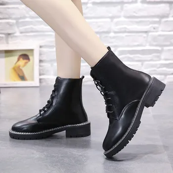 comprar Sapatos Para Mulher 2020 Botas De Chuva Sapatos De Inverno Sapatos Femininos Plataforma De Salto Alto Couro Gótico Botas De Cowboy Chunky Neve Lolita Sapatos