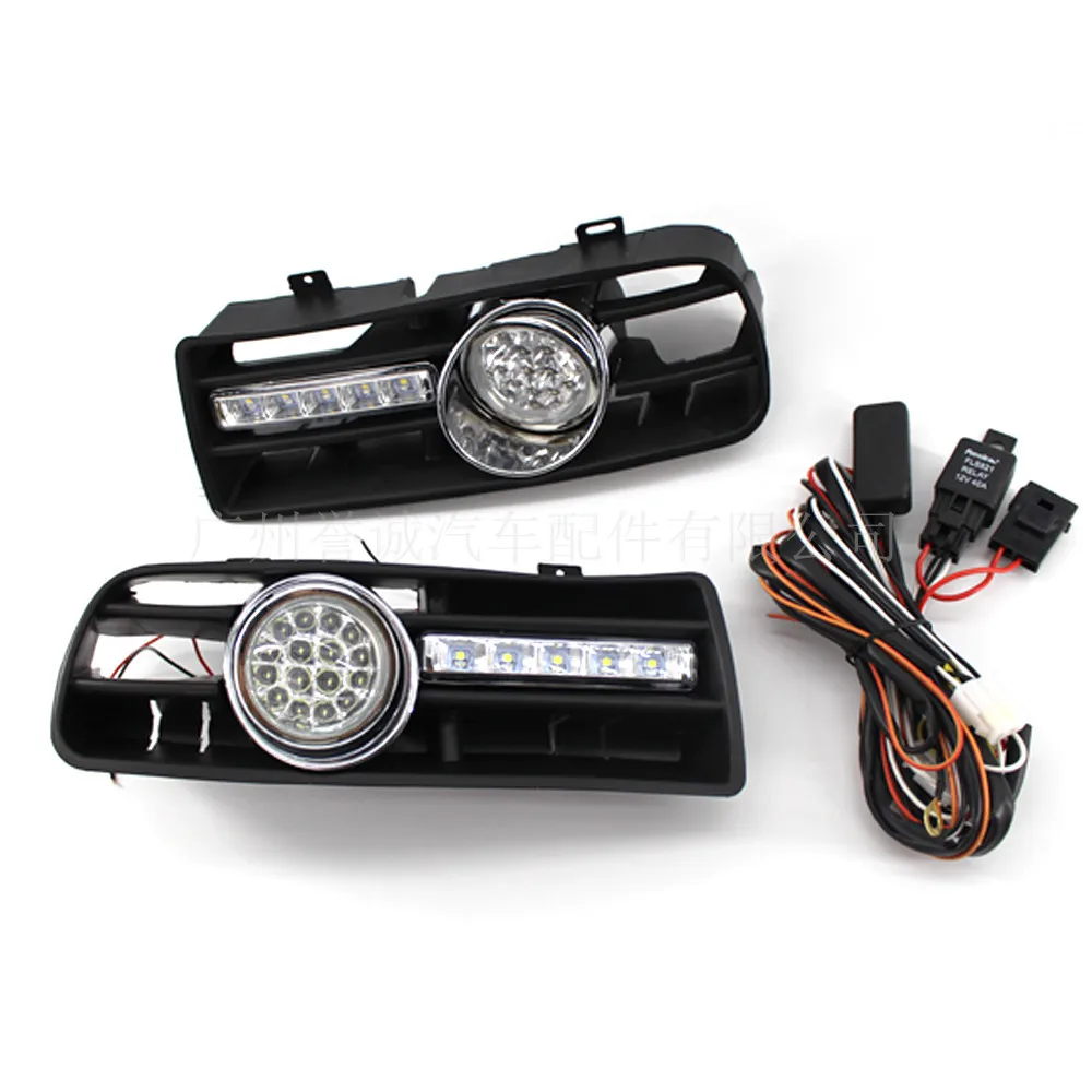 

Car External Lights Front Fog Light Assembly Fit for 1997-2006 year Volkswagen Golf 4 modified fog lights and daily light grille