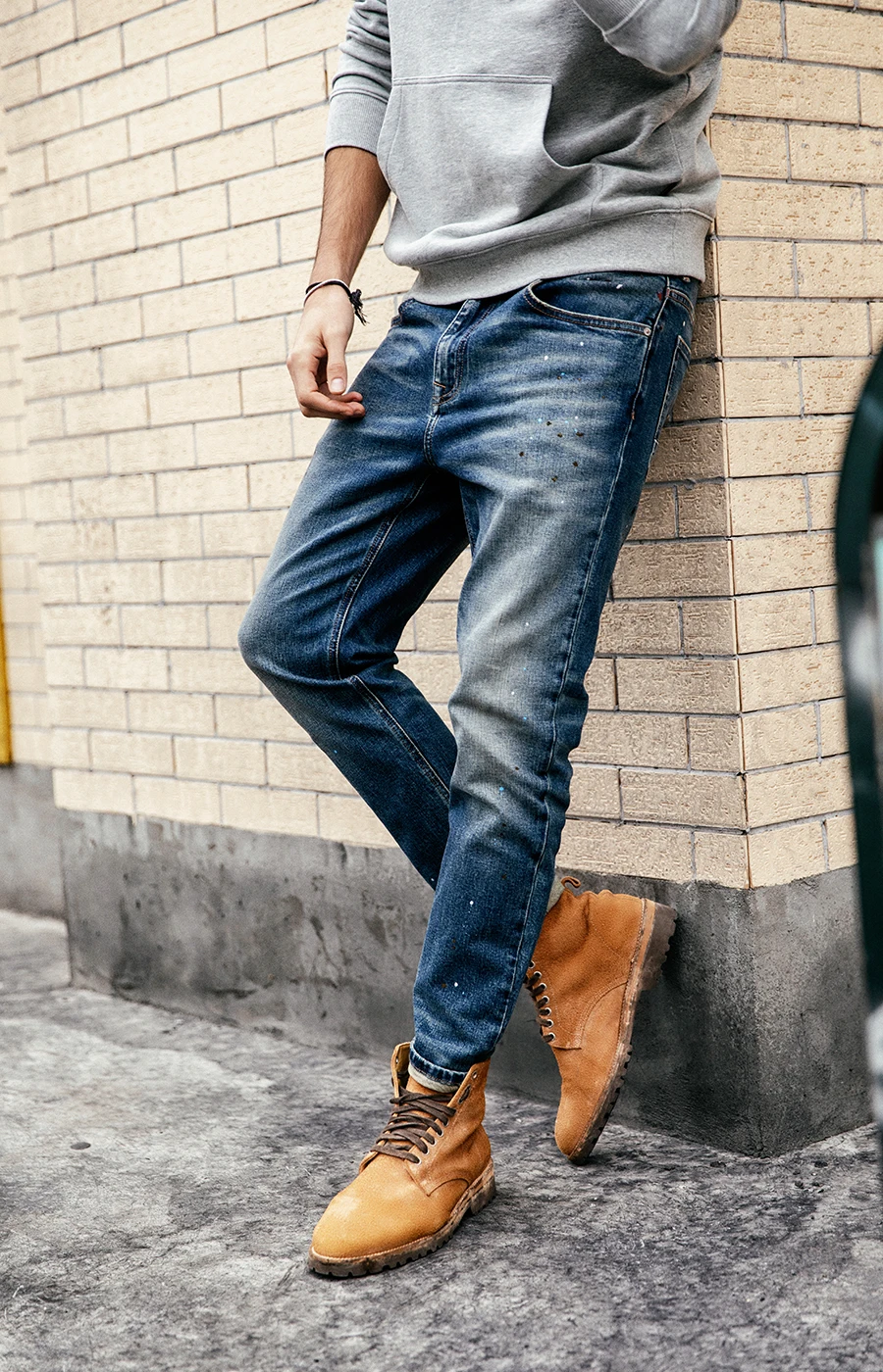 Мужские джинсовые брюки SIMWOOD, джинсы в обтяжку, штаны из денима длиной до щиколотки,, уличные брюки батальных размеров, 190021