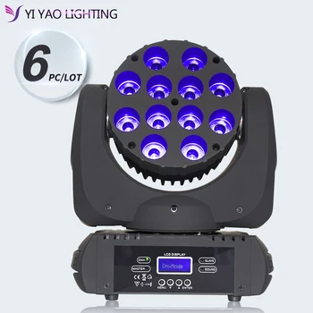 

LED beam moving head light CREE 7x12w rgbw 4in1 RGBW Show KTV Disco DJ Party for Stage Lighting 6pcs/lot