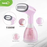 SaengQ ręczna parownica do ubrań 1500W tkanina do domu żelazko parowe 280ml Mini przenośna pionowa szybko-ciepła do prasowania ubrań 2