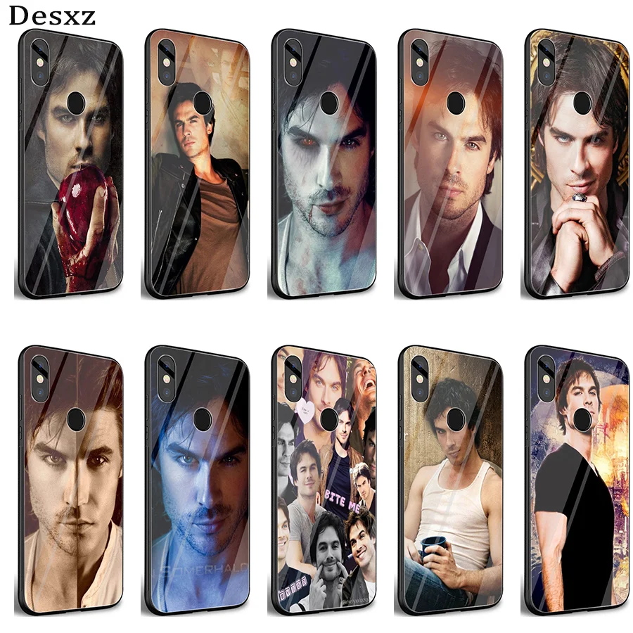 Стеклянный чехол для телефона с дневниками вампира Ian Somerhalder Xiaomi Mi 8 Lite 9 A1 A2 Redmi Note 5