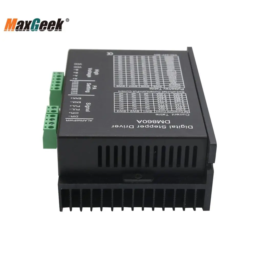 Драйвер шагового двигателя Maxgeek DM860A 86 110 двухфазный цифровой шаговый привод