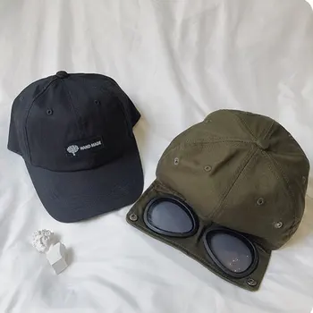 

Hip Hop Snapback Hat Pilot Glasses Baseball Cap Black Reverse Wearing Men's Caps Swag Women's Windproof Sports Dad Hats