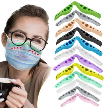 

DIY Silicone Nose Bridge Bracket Mask Accessories Reusable Prevent Glasses From Fogging Storage Racks Anti Fog Silicone Nose