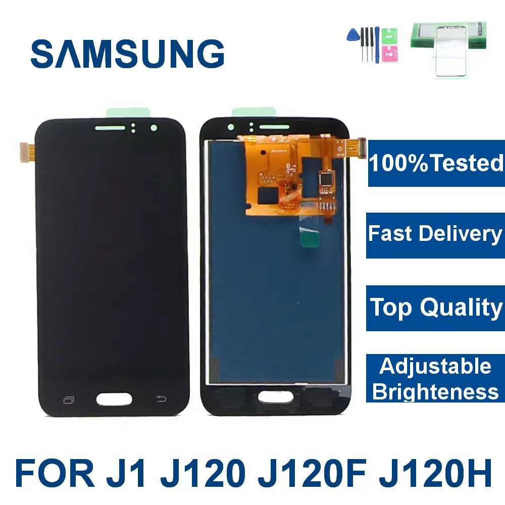 100% протестированный для Samsung Galaxy J1 2016 J120 J120F J120H ЖК дисплей сенсорный экран