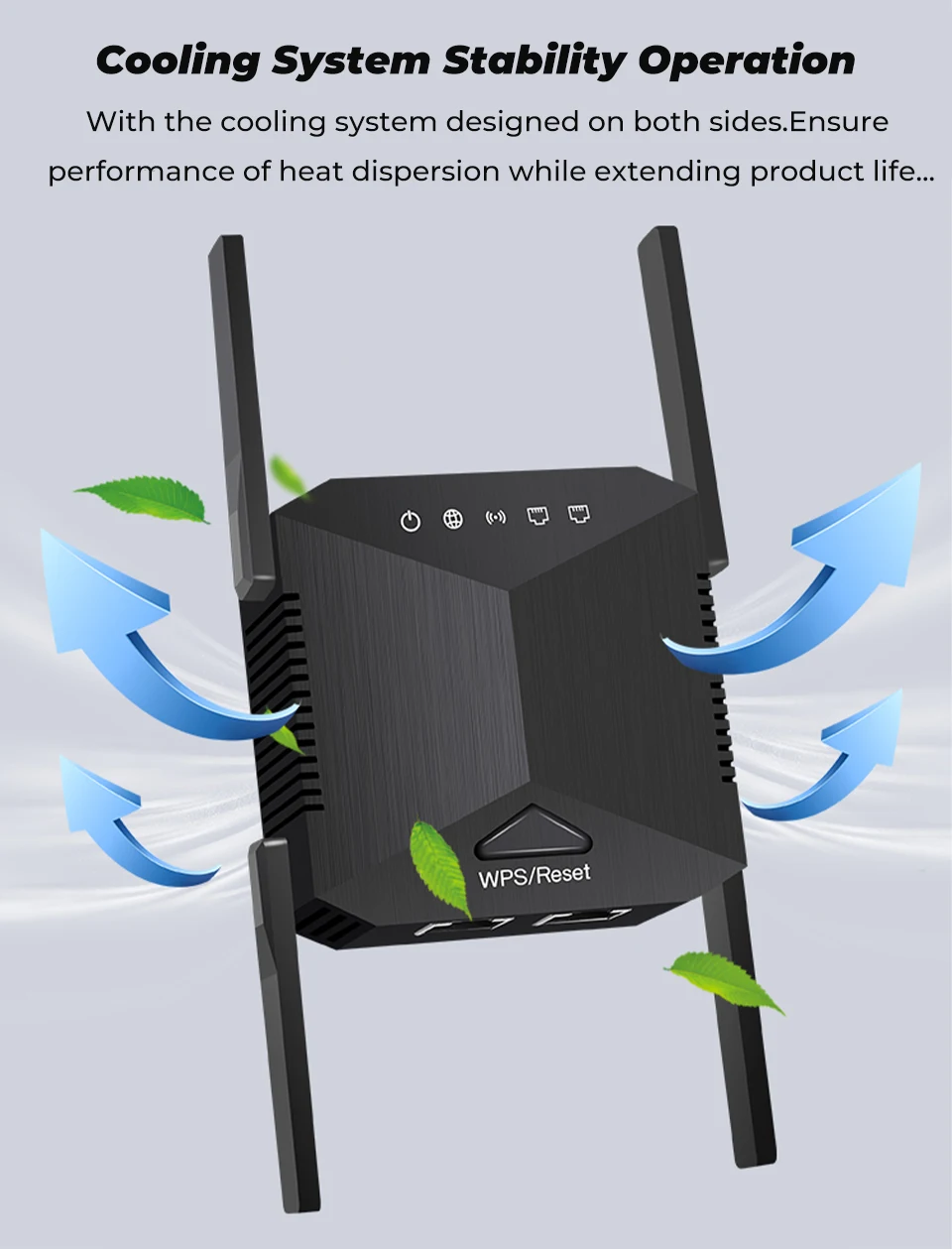 SMATRUL-Repetidor WiFi Sem Fio, 5Ghz, Roteador 1200Mbps,