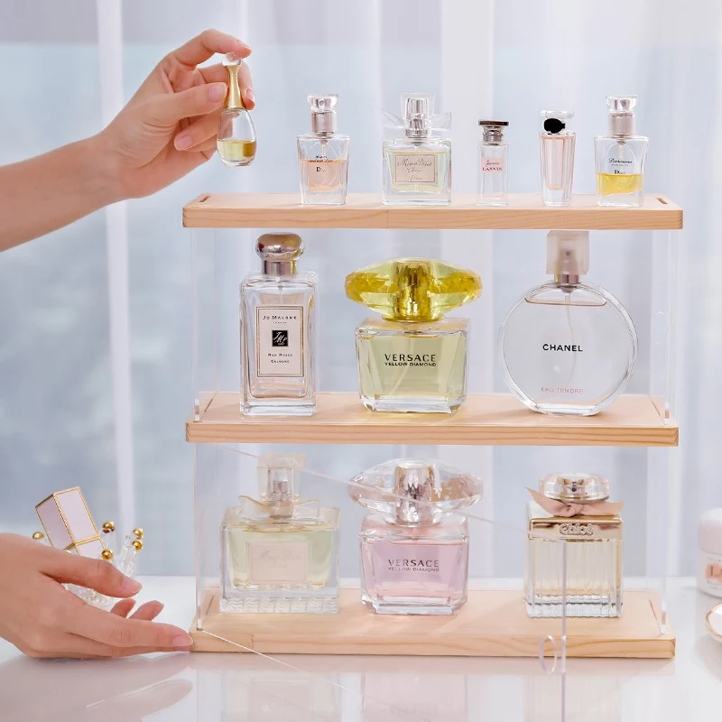 HD Transparent Acrylic Storage Box Jewelry Rack Makeup Organizer Dust Proof Multi Layer Toy Perfume Nail Polish Display Cabinet ► Photo 2/5