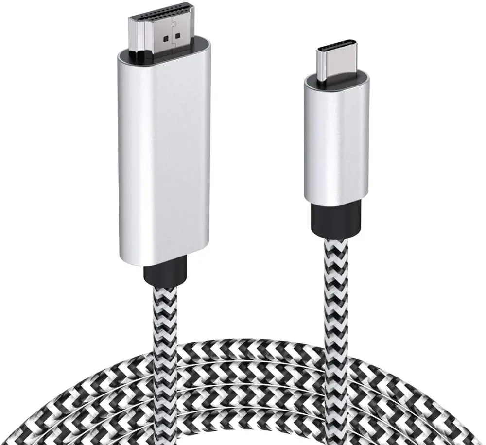 

USB C to HDMI Cable 4K Type C HDMI Thunderbolt3 Converter for MacBook Huawei Mate 30 USB-C HDMI Adapter USB Type C to HDMI