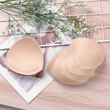 

Women Removable Breast Enhancers Soft Sponge Smart Cups Bra Pads Insert Triangle Push Up Chest Liners for Yoga Sport Bikini Tops