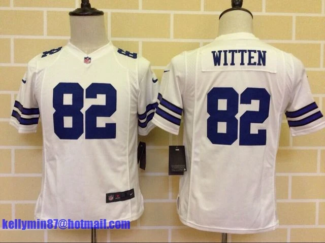 Stitiched, Dallas s, Tony Romo, Emmitt Smith, Cole besley, Sean Lee, Jason Witten, Ezekiel Elliott, для молодежи, детский трикотаж - Color: Orange