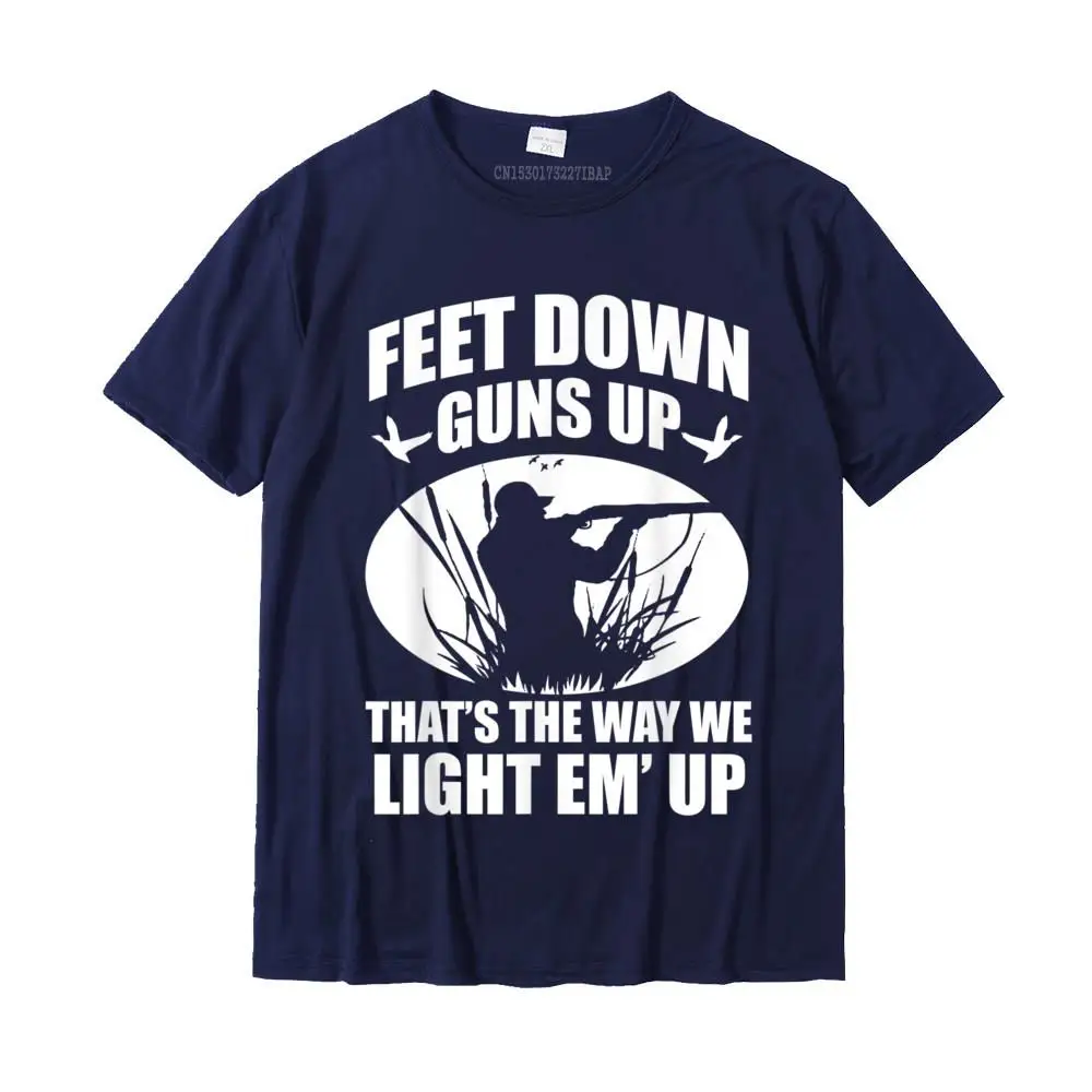 Europe Cotton Fabric Men Short Sleeve Tops Shirt Casual Summer Fall T Shirt Casual T Shirt Company Crewneck Free Shipping Funny Duck Hunting Feet Down Guns Up Hunters Gift T-Shirt__MZ17610 navy