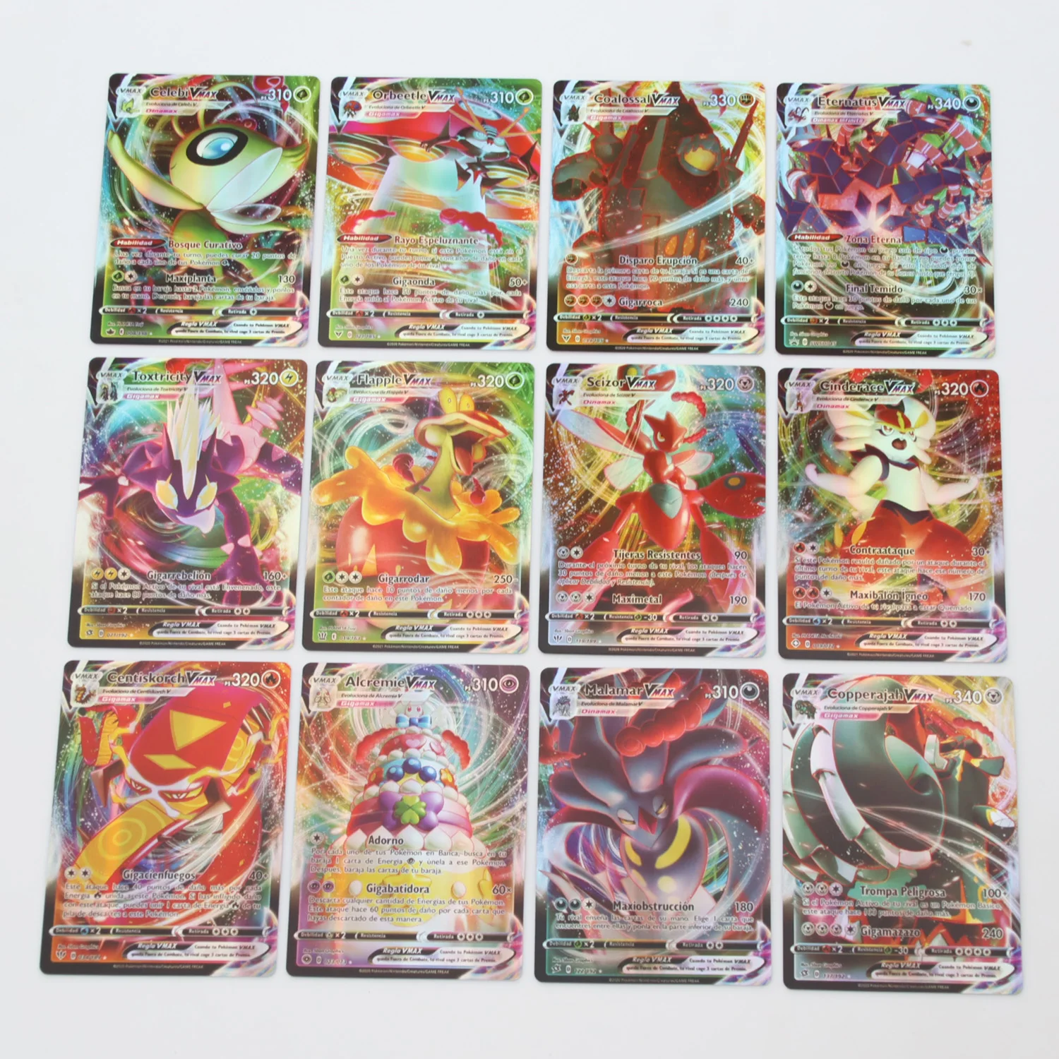 50-300Pcs Pokemon 300 V MAX 300 GX Children Battle English French Spanish  Version Game Tag Team Shining Vmax Pokemon Cards ready stockbo8387211