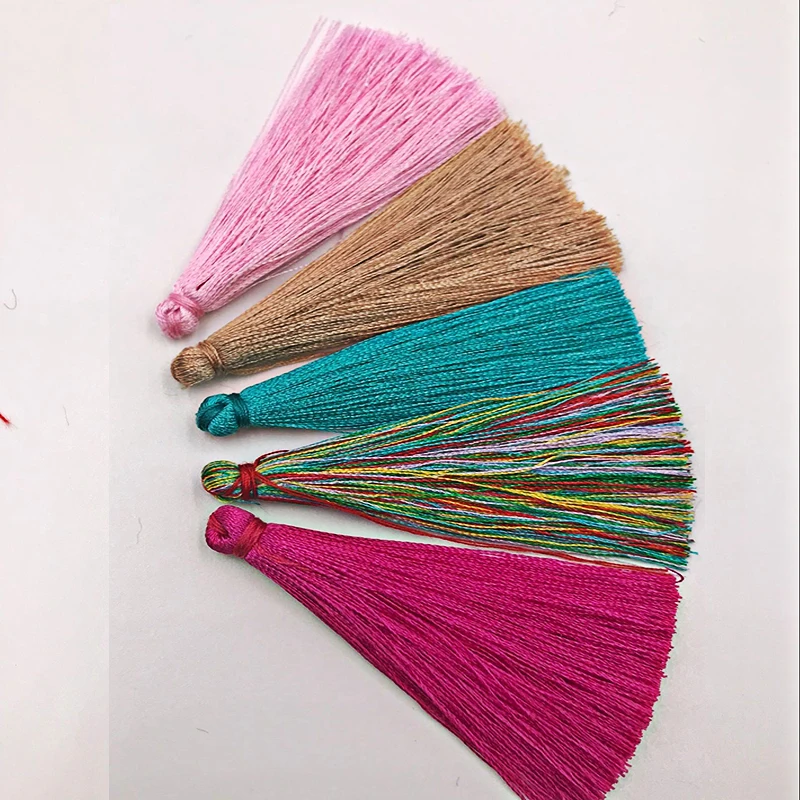 Casing Tassel Silk Tassel Fringe Sewing Bang Trim Handmade Curtain DIY Craft Jewelry Making 5pcs/lot 65mm,tassel fringe,tassel trim,mini tassels,silky floss tassels,leather tassels,fluorescent tassels,tassel accessories,tassel decoration