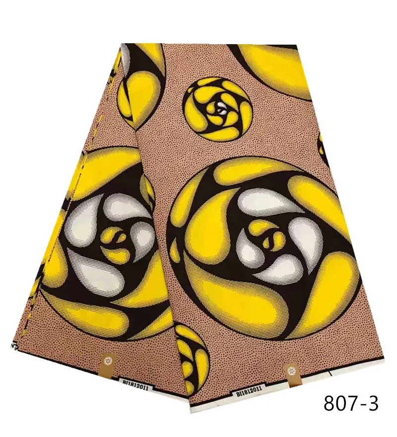 Новейший стиль полиэстер ткань для платья оптом африканская ткань Анкара Африканский Воск Принт tissus африканская ткань с принтом 807