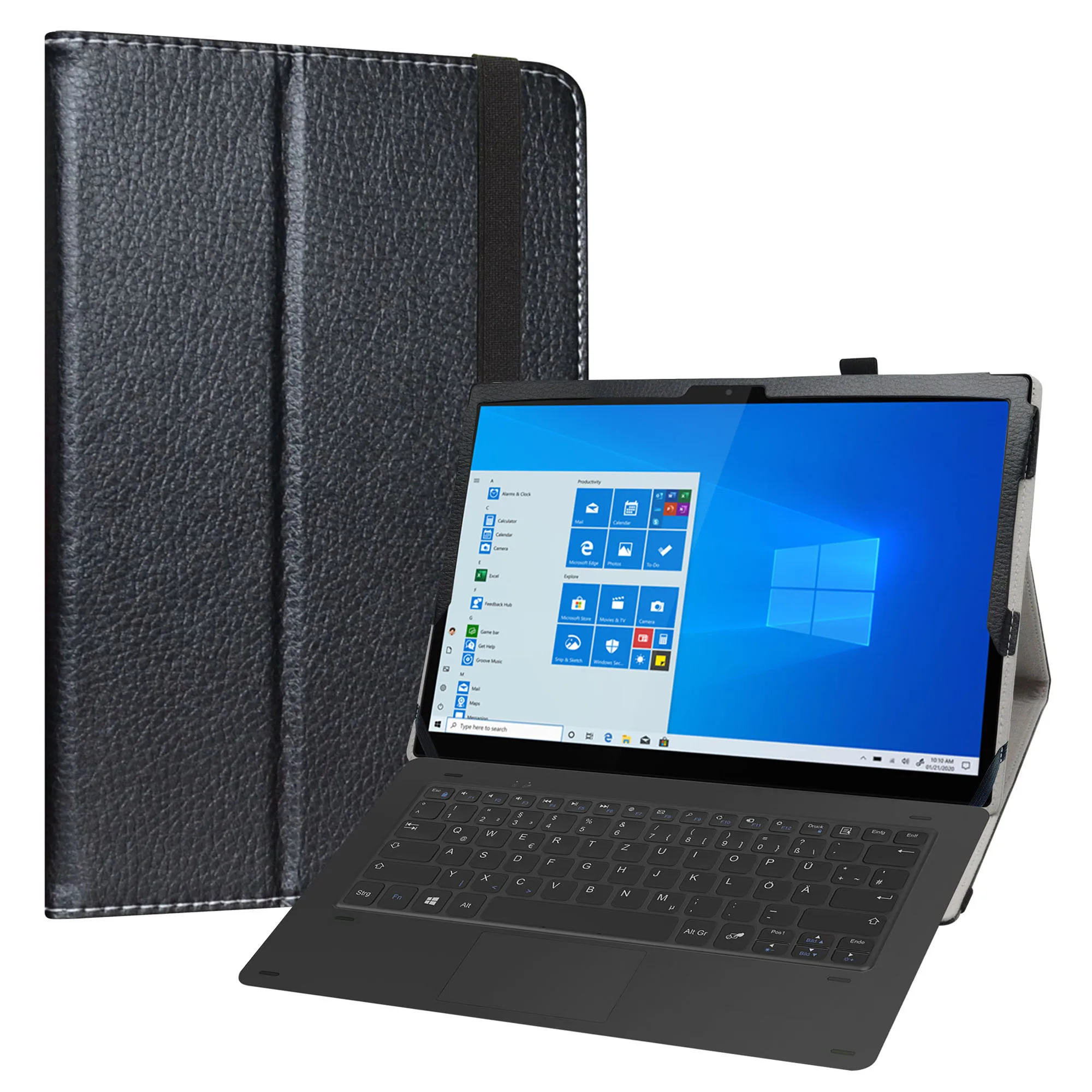 Custodia Per Tablet 13 "Lenovo Yoga Duet 7 13 Iml05 Cover Pieghevole Con Chiusura Elastica