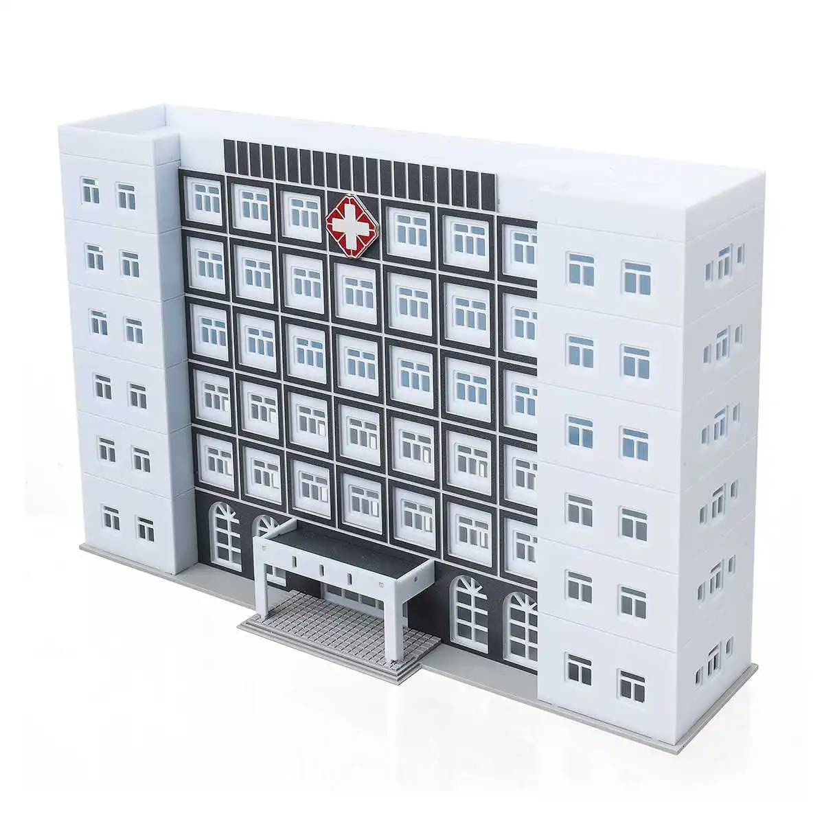 DIY 1x150 жилые Весы Модель здание больницы песок настольные наборы монтажные производственные весы сцена архитектура для детей