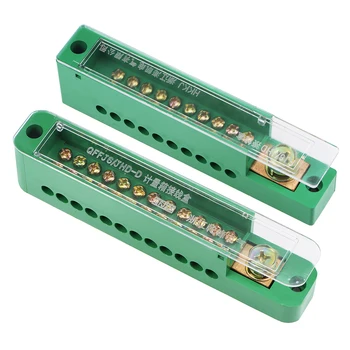 

Uxcell 1 Inlet 4/6/8/10/12/16 Outlet Terminal Strip Blocks Single Phase Distribution Block for Gate Motors and Outbuildings