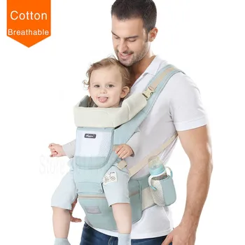 

Ergonomic Baby Carrier Infant Kid Baby Hipseat Sling Front Facing Kangaroo Baby Wrap Carrier for Baby Travel 0-18 Months 3 in 1