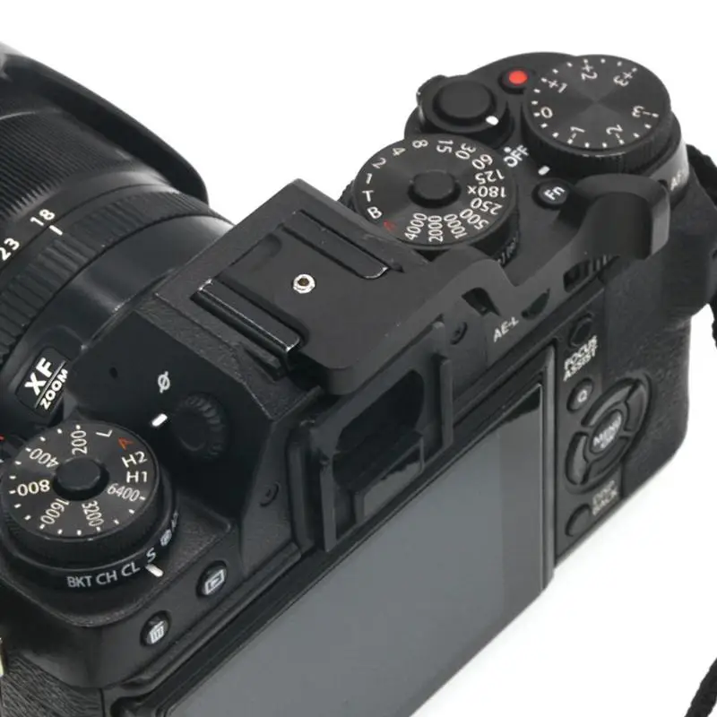 Горячий башмак из алюминиевого сплава черный для Fuji Fujifilm XT1 X-T1 XT2 X-T2 устойчивый классический и элегантные аксессуары Универсальный