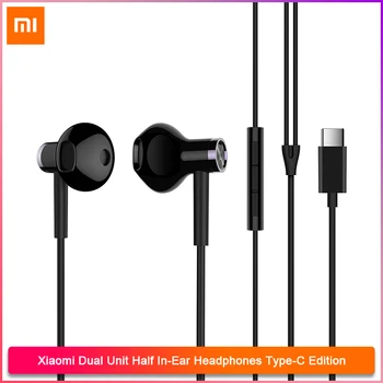 

Original Xiaomi Dual Unit Half In-Ear earphone Type-C Edition HD mic call Wired headset Lossless sound quality Xiaomi Earphone