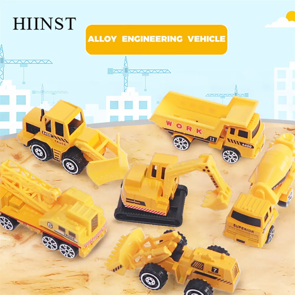 HIINST/игрушки для хранения детских самолетов, 6 шт., автомобильные игрушки, 8 шт., дорожные знаки, багги, грузовик, самолет, машинки, мини-модели для мальчиков, комплекты мини-автомобилей