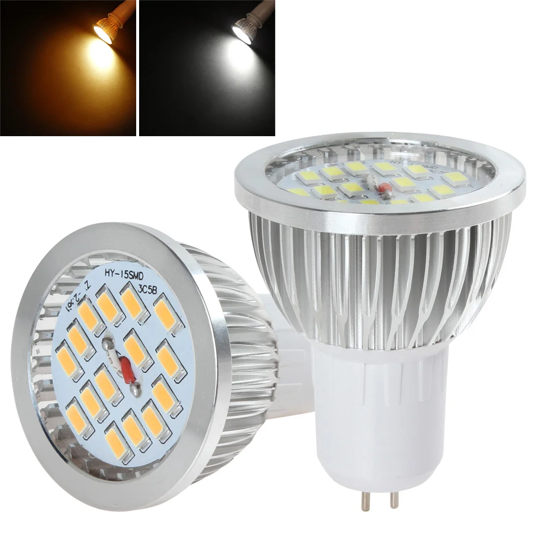 

GU5.3 15 x SMD 5730 LED Light Spotlight AC 86-240V 6W 640-720LM Warm White Color Ceiling Bulb Lighting Accessories