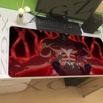 

XGZ Large Game Mouse Pad Black Exquisite Lock-edge Anime Evil Fighter Custom Computer Table Mat Speed Skid For csgo Player Xxl