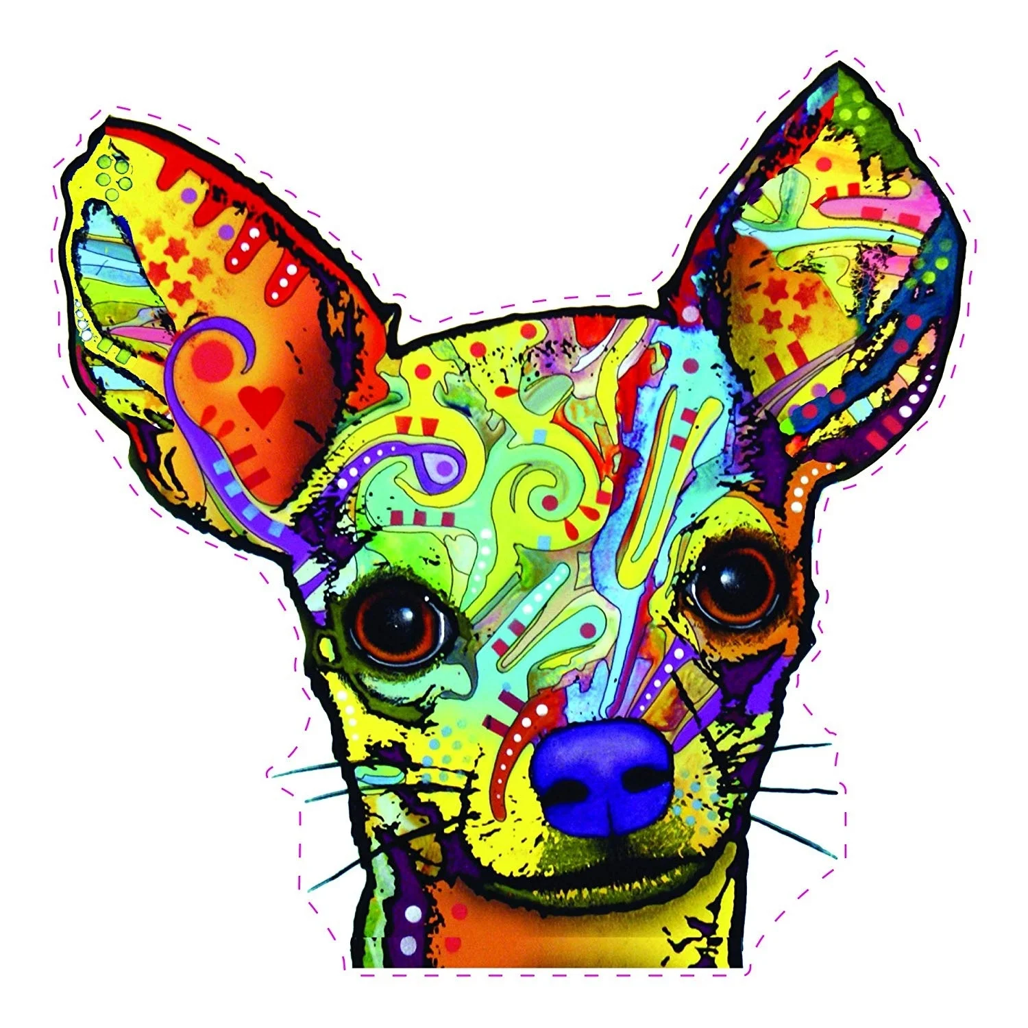 

For Enjoy It Dean Russo Chihuahua Car Stickers