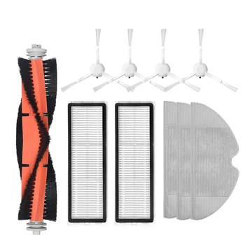 

10Pcs New Main Brush Hepa Filter Side Brush Mop Cloth Cleaning Tool Kit for Dreame F9 Vacuum Cleaner Accessories