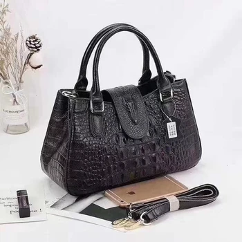 

Alligator Real Natural Genuine Leather Handbag Crocodile Luxury Handbags Women Bags Female Designer Ladies Shoulder Bag Bolsos