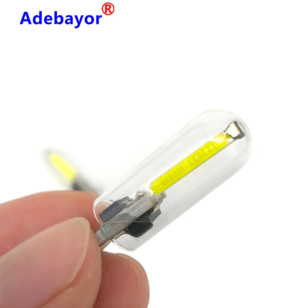 200 шт. T10 W5W cob стеклянный canbus автомобильный светильник Led лампа накаливания авто