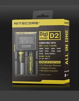 

100% Original Nitecore D2 Digicharger Battery Charger LCD Display Nitecore Charger for 26650 18650 18350 16340 14500 10440