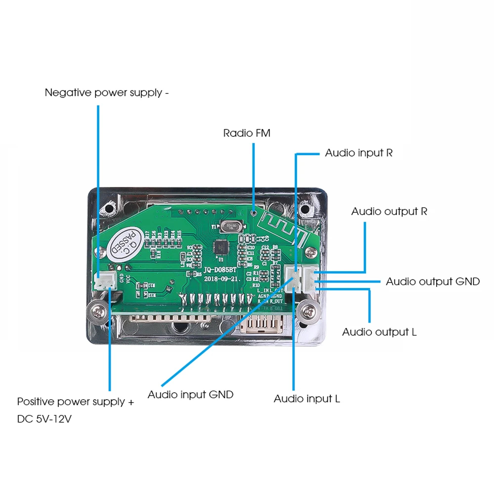 V5.0 MP3 плеер DC 5 в автомобильный Bluetooth MP3 WMA FM декодер плата аудио модуль USB Радио автомобильный MP3 динамик аксессуары